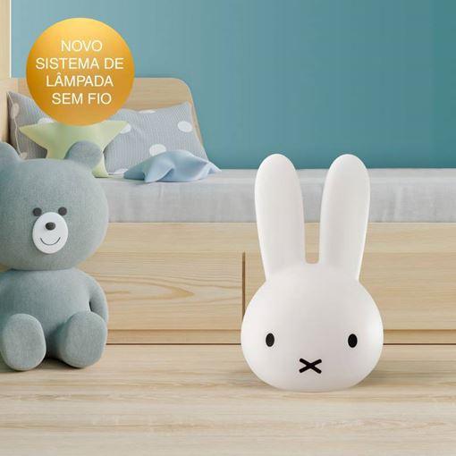 Luminária Cabeça Coelho RGB Sem Fio Bunny Miffy