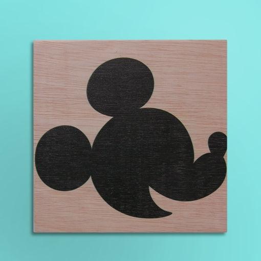 Kit com 4 Quadros Mickey Mouse