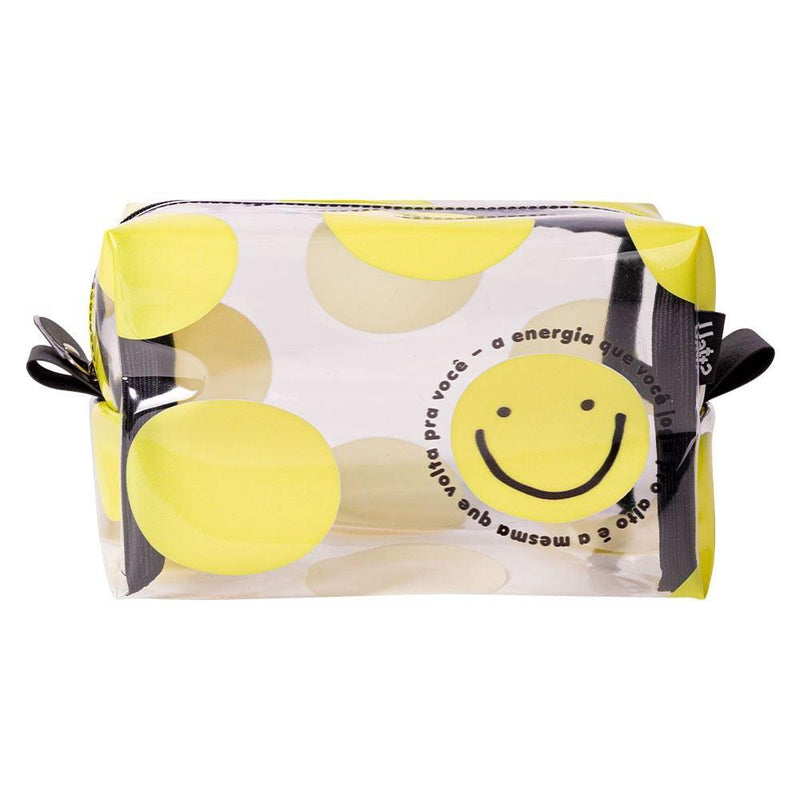 Necessaire Box Pvc - Frases Cores E Amores Smile