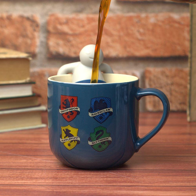 Caneca 350ml com Infusor Hogwarts Houses Harry Potter