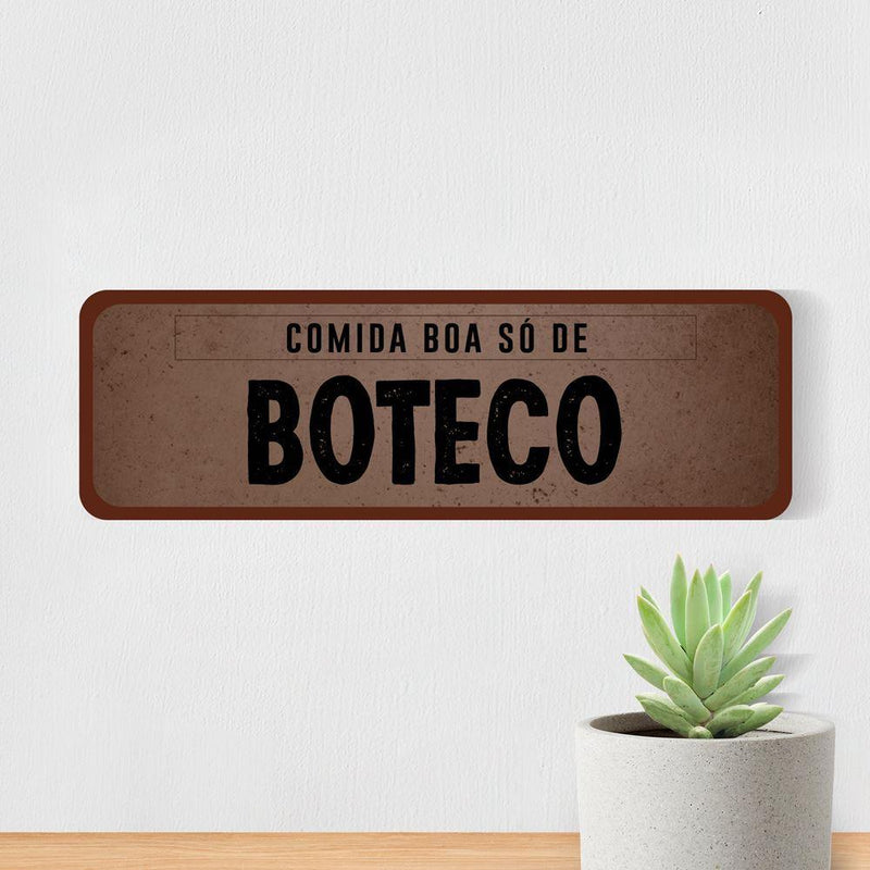 Kit 3 Placas Decorativas em MDF Cantinho do Churrasco