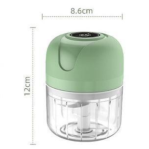 Mini Processador Elétrico Moedor Carne Vegetais Alho Fruta Amendoim Recarregável USB 250ml